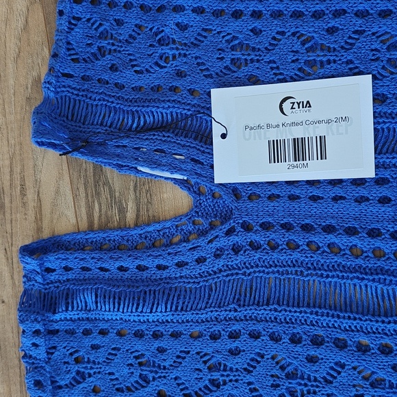 NWT Pacific Blue Knitted Coverup-2 - Picture 4 of 5